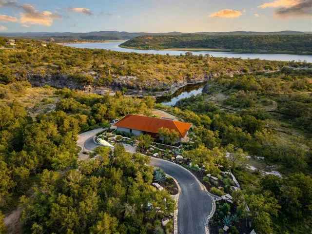 Aura from above with Lake Travis beyond